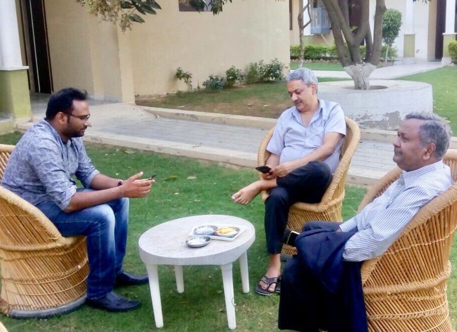 Visit of Shree Abhayji Jain at Jeevan Jyoti Old age home Jaipur