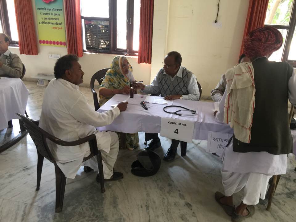 MEGA MEDICAL CAMP AT JEEVAN JYOTI (Best Old Age Home In Jaipur) 19 Feb 2017